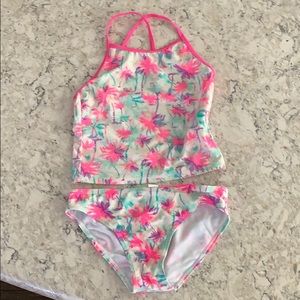 Children’s Place Tankini with palm trees